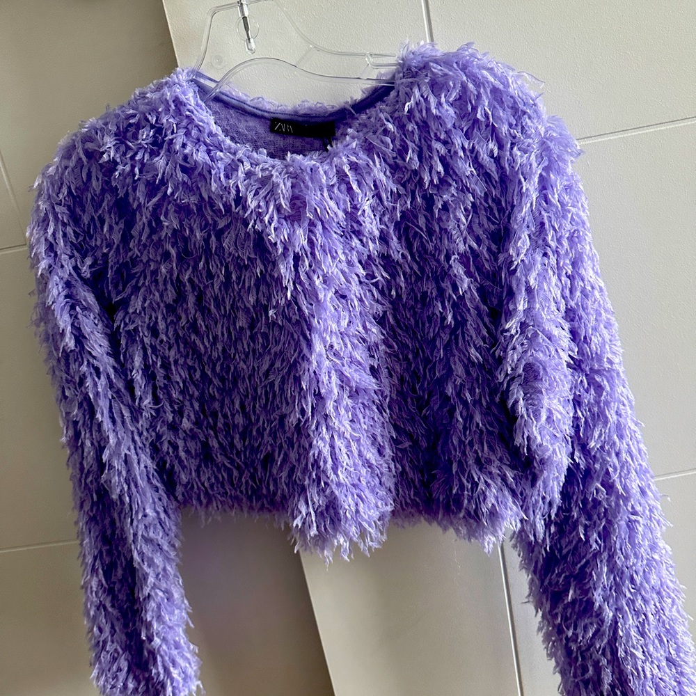 Zara feather top